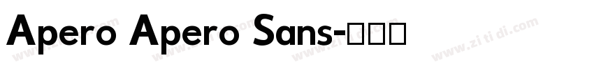 Apero Apero Sans字体转换